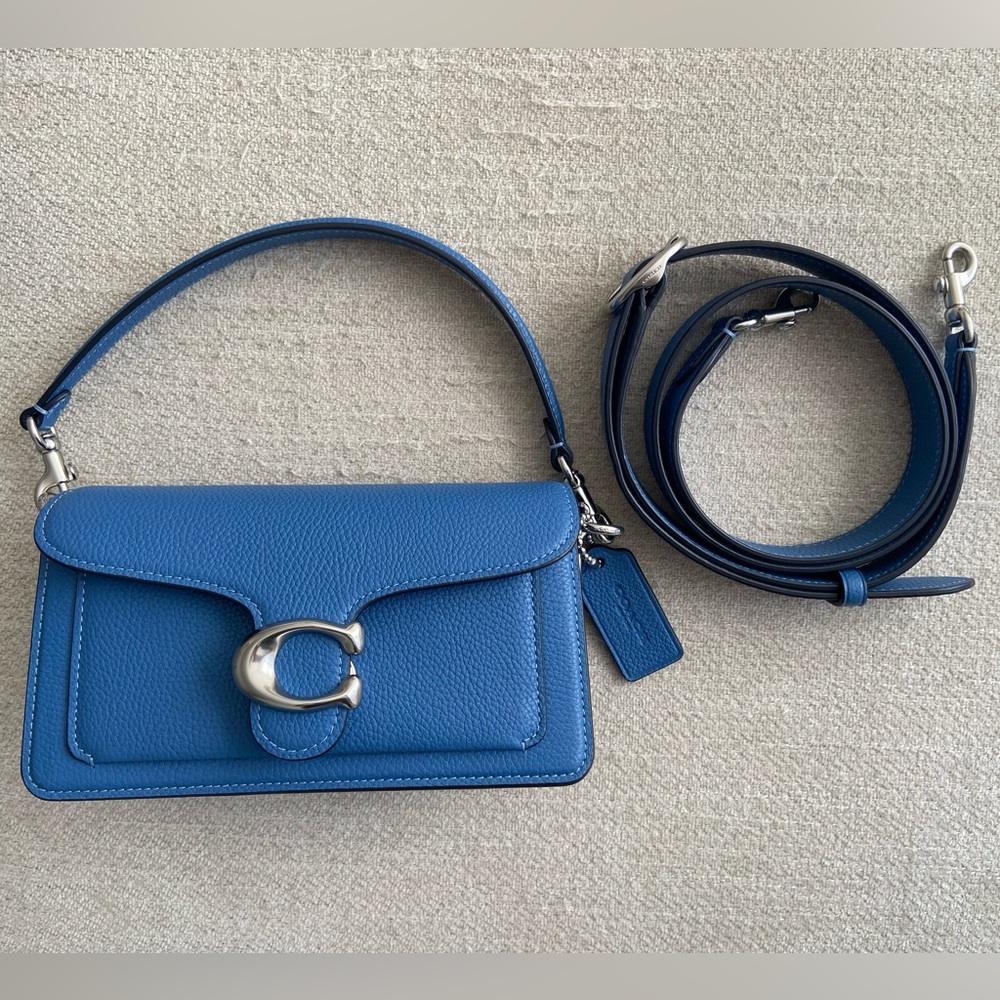 Coach Tabby 20 - Blue - Pebbled Leather